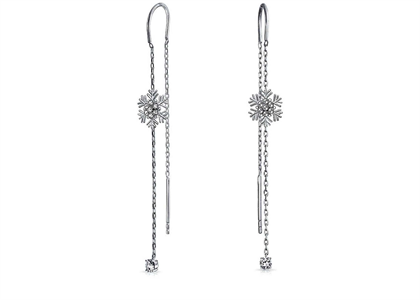 Snowflake Threader Fashion Earrings